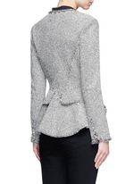Back View -Click To Enlarge Ball stud tweed peplum jacket