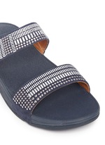 Detail View -Click To Enlarge 'Aztec Chada' mosaic stud suede slide sandals