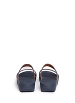 Back View -Click To Enlarge 'Aztec Chada' mosaic stud suede slide sandals