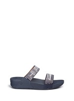 Main View -Click To Enlarge 'Aztec Chada' mosaic stud suede slide sandals