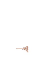Detail View -Click To Enlarge 'Ivy' diamond 9k rose gold twist ring