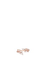 Main View -Click To Enlarge 'Ivy' diamond 9k rose gold twist ring