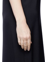 Figure View -Click To Enlarge 'Ivy' diamond 9k rose gold twist ring