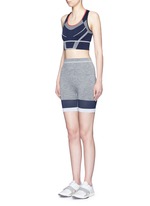 Figure View -Click To Enlarge 'Cadet' circular knit high waist bike shorts