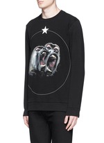 Front View -Click To Enlarge Monkey print sweatshirt