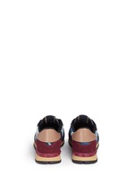 Back View -Click To Enlarge Camouflage patchwork denim sneakers