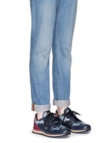 Figure View -Click To Enlarge Camouflage patchwork denim sneakers