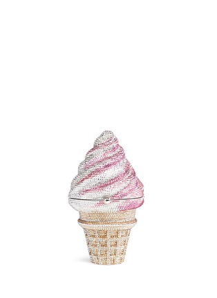 Main View - Click To Enlarge Main View - Click To Enlarge - Judith Leiber - 'Ice Cream Cone' crystal pavé minaudière