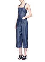 Figure View -Click To Enlarge 'Neo' washed cotton twill overalls