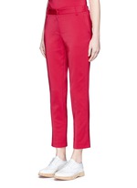 Front View -Click To Enlarge Stretch faille cropped pants