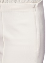 Detail View -Click To Enlarge 'Chandra' seam front stretch scuba cropped pants
