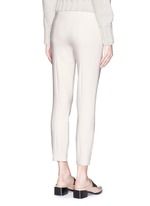 Back View -Click To Enlarge 'Chandra' seam front stretch scuba cropped pants