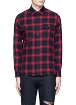 Main View -Click To Enlarge Tartan plaid cotton shirt