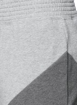 Detail View -Click To Enlarge Diagonal panel jogging pants