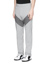 Front View -Click To Enlarge Diagonal panel jogging pants