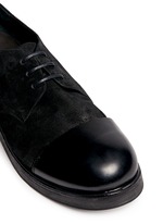 Detail View -Click To Enlarge 'Zucca Zeppa' brushed suede Derbies