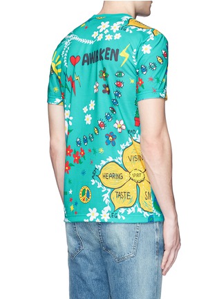 Click To Zoom Adidas By Pharrell Williams - 'Doodle' print Climalite® jersey T-shirt