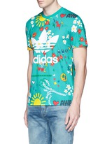 Front View -Click To Enlarge 'Doodle' print Climalite® jersey T-shirt