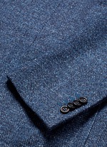 Click To Enlarge 'Kei' wool-silk-linen herringbone blazer