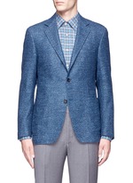 Main View -Click To Enlarge 'Kei' wool-silk-linen herringbone blazer