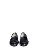 Front View -Click To Enlarge 'Minnie Travel' leather ballet flats