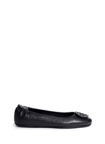 Main View -Click To Enlarge 'Minnie Travel' leather ballet flats