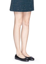 Figure View -Click To Enlarge 'Minnie Travel' leather ballet flats