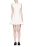 Main View - Click To Enlarge Main View - Click To Enlarge - VICTORIA, VICTORIA BECKHAM - Flounce hem wool crepe shift dress