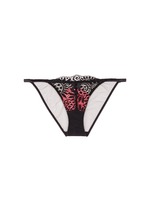 Main View -Click To Enlarge 'Brigit' jacquard lace tulle tanga briefs