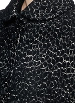 Detail View -Click To Enlarge 'Asteroide' velour knit cape