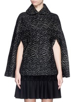 Detail View -Click To Enlarge 'Asteroide' velour knit cape