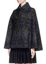 Front View -Click To Enlarge 'Asteroide' velour knit cape