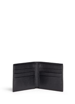 Figure View -Click To Enlarge Designer appliqué leather bifold wallet