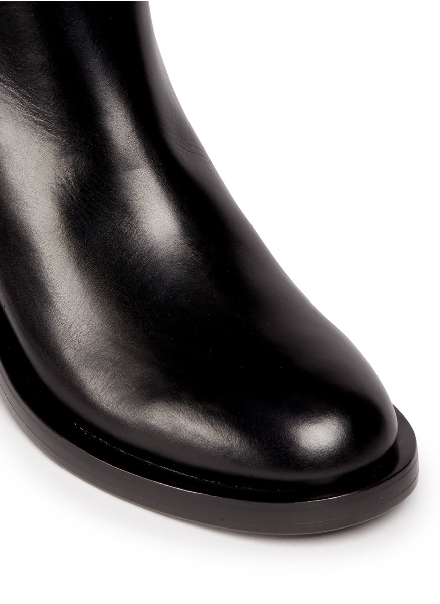 nicholas kirkwood casati faux pearl leather ankle boots