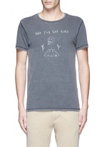 Main View -Click To Enlarge 'Rocker' washed cotton T-shirt