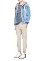 Figure View -Click To Enlarge 'Rocker' washed cotton T-shirt