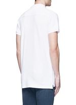 Back View -Click To Enlarge 'Home Alone' cotton piqué polo shirt
