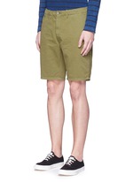 Front View -Click To Enlarge Garment dyed cotton shorts