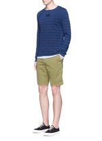 Figure View -Click To Enlarge Garment dyed cotton shorts