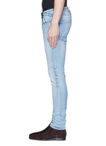 Detail View -Click To Enlarge 'Lot 22 The Skim' bleach wash jeans