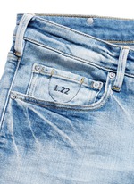 Click To Enlarge 'Lot 22 The Skim' bleach wash jeans