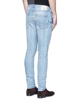 Back View -Click To Enlarge 'Lot 22 The Skim' bleach wash jeans