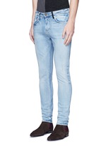 Front View -Click To Enlarge 'Lot 22 The Skim' bleach wash jeans