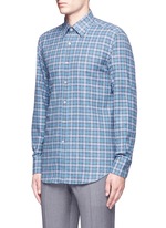 Front View -Click To Enlarge Check cotton flannel shirt