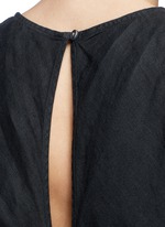 Detail View -Click To Enlarge Linen A-line rompers