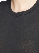 Detail View -Click To Enlarge Linen-cotton tomboy tank top