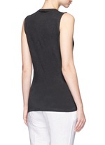 Back View -Click To Enlarge Linen-cotton tomboy tank top