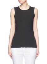 Main View -Click To Enlarge Linen-cotton tomboy tank top