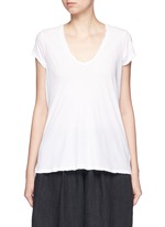 Main View -Click To Enlarge V-neck cotton jersey T-shirt