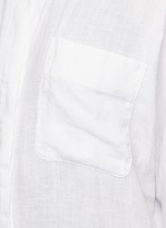 Detail View -Click To Enlarge Dolman sleeve linen shirt dress